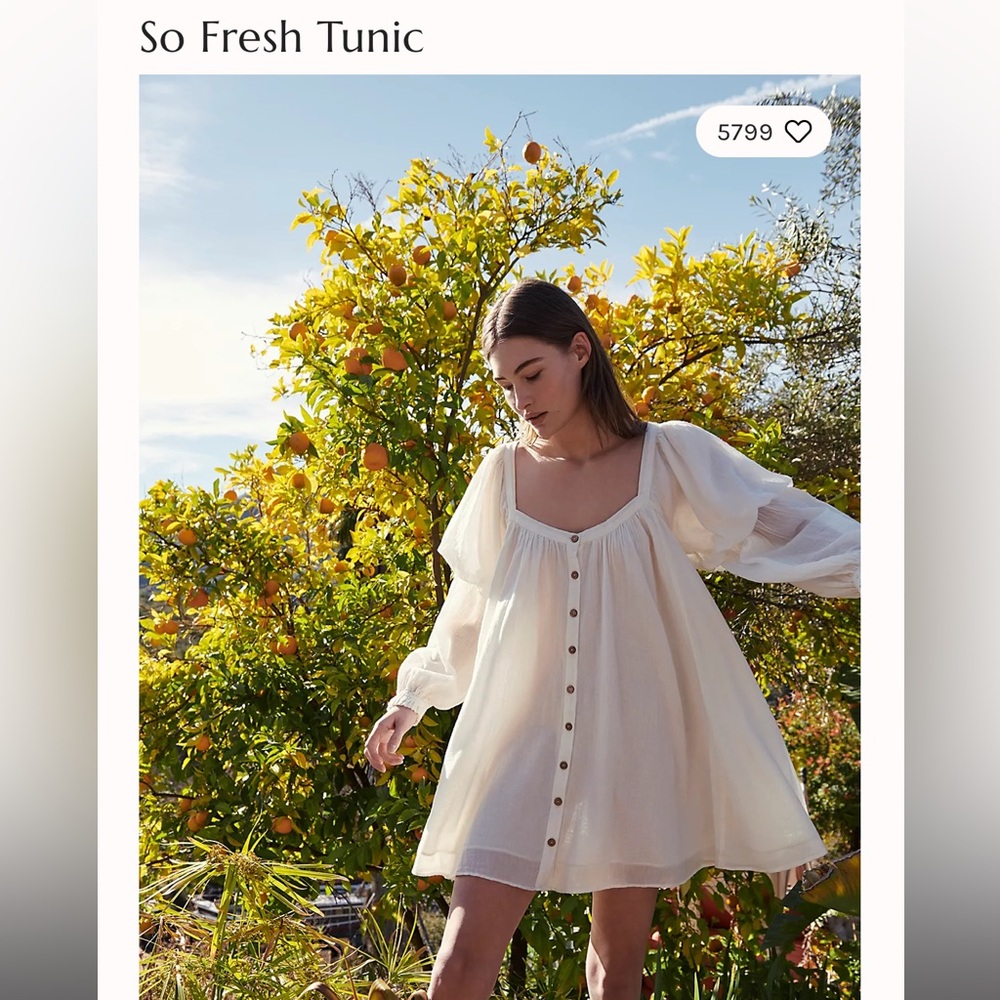 Free People So Fresh Tunic Dress